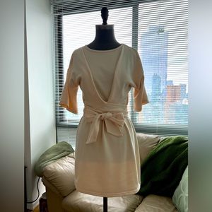 Sabo Skirt Wrap-Front Dress Cream